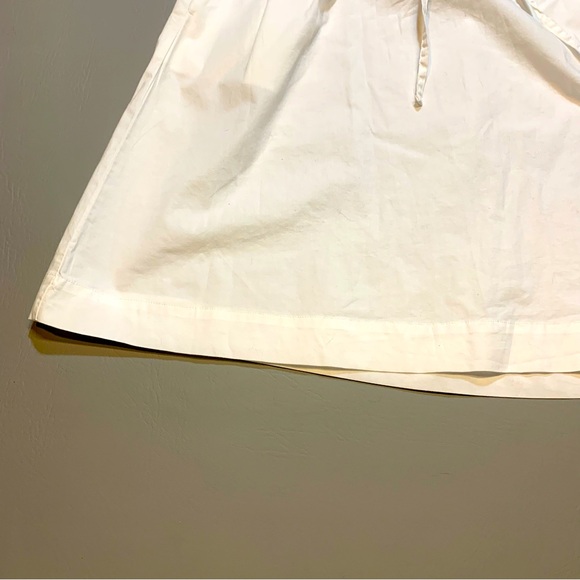 J. Crew Collared Puff Sleeve Shirt Dress White Cotton US 12 NWT - Picture 3 of 14